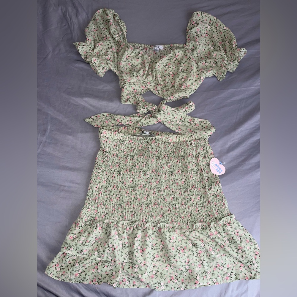 2 piece skirt and top